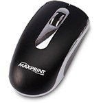 Ficha técnica e caractérísticas do produto Mini Mouse Ótico Retrátil USB Preto - Maxprint