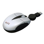 Ficha técnica e caractérísticas do produto Mini Mouse Retrátil Newlink Soft Prata Mo-307