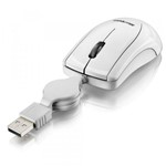 Ficha técnica e caractérísticas do produto Mini Mouse Retrátil USB 800DPI Branco MO162 - Multilaser - Multilaser