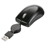 Ficha técnica e caractérísticas do produto Mini Mouse Retrátil USB com Scroll Preto - Multilaser