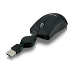 Ficha técnica e caractérísticas do produto Mini Mouse Retrátil Usb Preto - Mo159 - Multilaser