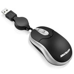 Ficha técnica e caractérísticas do produto Mini Mouse Retratil USB Preto/Prata Max - 60656-3