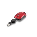 Ficha técnica e caractérísticas do produto Mini Mouse Retrátil USB Red Multilaser - MO163