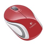 Ficha técnica e caractérísticas do produto Mini Mouse Wireless Logitech M187 Usb Vermelho