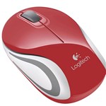 Ficha técnica e caractérísticas do produto Mini Mouse Wireless USB Vermelho M187 - Logitech