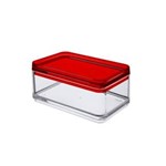 Ficha técnica e caractérísticas do produto Mini Organizador Mod Cristal com Vermelho