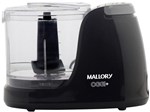 Mini Processador de Alimentos Preto Mallory Oggi + - 130W