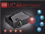 Ficha técnica e caractérísticas do produto Mini Projetor Led Profissional 1200 Lumen Wifi Miracast Uc46 - Unic