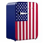 Ficha técnica e caractérísticas do produto Mini Refrigerador Home&Art Retrô USA, HA130RD.US, 106 L