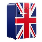 Ficha técnica e caractérísticas do produto Mini Refrigerador Retro Home Art 106 Litros Bandeira UK
