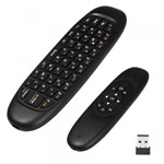 Mini Teclado Controle Air Mouse Wireless Sem Fio Pc Notebook Smart Tv Vídeo Game Smartphone - Exbom