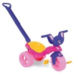 Ficha técnica e caractérísticas do produto Mini Triciclo Minnie Rosa com Empurrador - Xalingo
