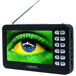 Ficha técnica e caractérísticas do produto Mini Tv Digital Portátil HD Tela 4.3 USB Sd Rádio Fm Isdb-t Monitor Exbom MTV-43A