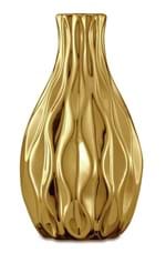 Ficha técnica e caractérísticas do produto Mini Vaso Dourado em Cerâmica | Bojudo