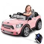 Ficha técnica e caractérísticas do produto Mini Veículo Infantil Mini Cooper Conversível Rosa 6V - BelFix