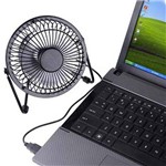 Mini Ventilador Usb Potente Silencioso Portatil Notebook Computador Preto