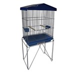 Ficha técnica e caractérísticas do produto Mini Viveiro para Pássaros Canário Periquito Cor Azul