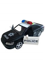 Ficha técnica e caractérísticas do produto Miniatura Carro de Policia com Luz e Sirene Shiny Toys
