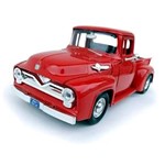 Ficha técnica e caractérísticas do produto Miniatura Ford F100 Pick-Up 1955 Vermelho Motormax 1/24
