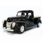 Ficha técnica e caractérísticas do produto Miniatura Ford Pick Up 1940 Preto Motormax 1/24