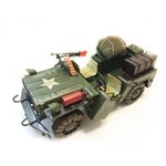 Ficha técnica e caractérísticas do produto Miniatura Jeep de Ferro 2 Guerra Americano Fundido (Cj-006)
