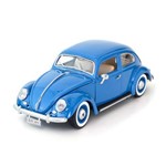 Miniatura Metal Carro Antigo Coleção Fusca Azul