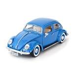 Ficha técnica e caractérísticas do produto Miniatura Metal Carro Antigo Coleção Fusca Azul