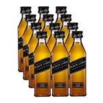 Ficha técnica e caractérísticas do produto Miniatura Mini Whisky Black Label 50ml 12 Unidades