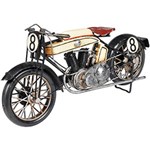 Ficha técnica e caractérísticas do produto Miniatura Motocicleta Decorativa Dr0124 Preta - BTC