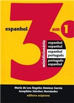 Ficha técnica e caractérísticas do produto Minidicionário Espanhol - Português 3 em 1 Scipione