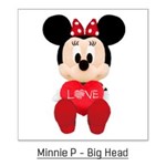 Ficha técnica e caractérísticas do produto Minnie Big Head P - Coração Boneca de Pelúcia Long Jump