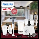 Mixer Philips Walita RI1364 Batedor + Processador de Alimentos Philips RI7630 600w Branco 110v