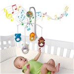 Ficha técnica e caractérísticas do produto Móbile Giratório Musical de Bebê para Berço - Happy Zoo