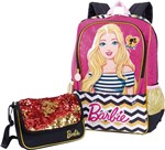 Ficha técnica e caractérísticas do produto Mochila Barbie 19z Grande com Bolsa Sestini