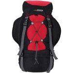 Ficha técnica e caractérísticas do produto Mochila Cargueira Everest 35 Litros para Trilha Trekking Preta e Vermelha - Nautika