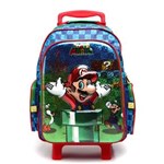 Ficha técnica e caractérísticas do produto Mochila de Rodinhas Dmw G Nintendo Holográfica Azul/Verde