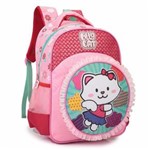 Ficha técnica e caractérísticas do produto Mochila Escolar Infantil Costas Lily Cat 9015 Pink