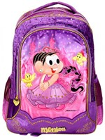 Mochila Escolar Infantil G de Costas Mônica Princesa Rapunzel - Pacific