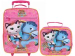 Mochila Infantil com Rodinhas Dermiwil - Sheriff Callies Best Friend + Lancheira Escolar