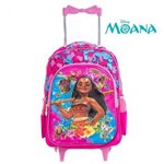 Ficha técnica e caractérísticas do produto Mochila Infantil Escolar 3D com Rodinhas Moana