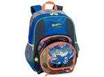 Mochila Infantil Sestini Hot Wheels - com Porta Carrinho e Lançador