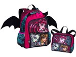 Mochila Infantil Sestini - Monster High + Lancheira 4 Litros com Acessórios