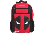 Mochila Juvenil Escolar Masculina Tam. G DMW - Deadpool Vermelha e Preta