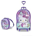 Ficha técnica e caractérísticas do produto Mochila + Lancheira 3d Max Toy Hello Kitty Kids Rainbow - Max Toys