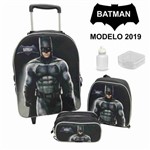 Ficha técnica e caractérísticas do produto Mochila Rodinha Batman Infantil Escolar Modelo 2019