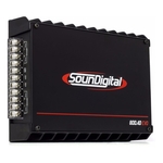Ficha técnica e caractérísticas do produto Módulo Amplificador Digital SounDigital SD800.4D EVO II Black - 1044 Watts RMS