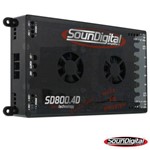 Ficha técnica e caractérísticas do produto Módulo Amplificador Soundigital Sd 800.4 800w Rms 4 Canais de 200w Rms
