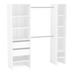 Ficha técnica e caractérísticas do produto Módulo Closet Duplo Branco 190x175x45cm Dijon Politorno