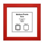 Ficha técnica e caractérísticas do produto Moldura Pronta 20x20 Basic Casa Castro - Vermelho