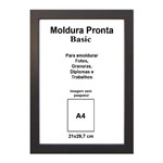 Ficha técnica e caractérísticas do produto Moldura Pronta 21x29,7 Basic Preta Casa Castro